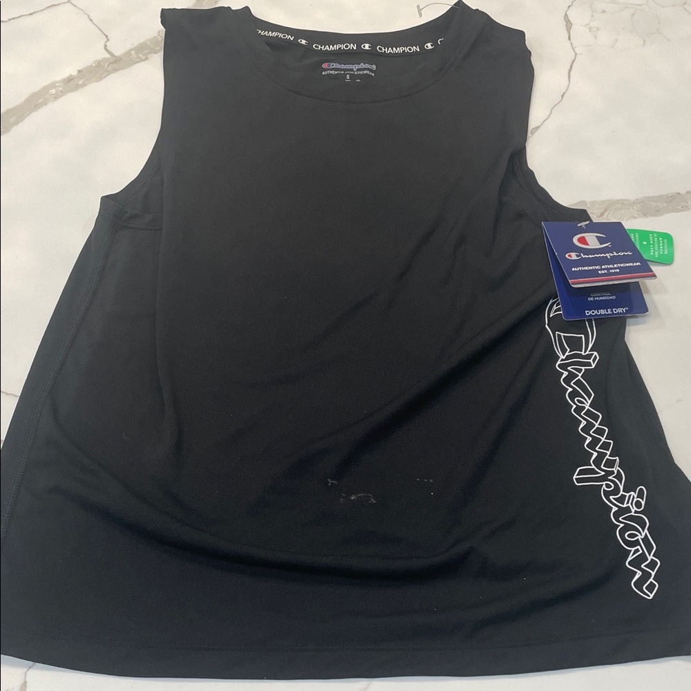 Champion Black Muscle Tee
